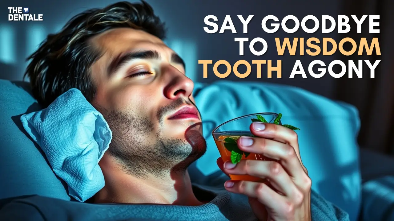 A person applying a cold compress to their jaw to relieve wisdom teeth pain. Find relief from wisdom teeth pain with these simple home remedies. Learn more in our blog post.
